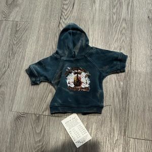 Doggie tie dye hoodie XS